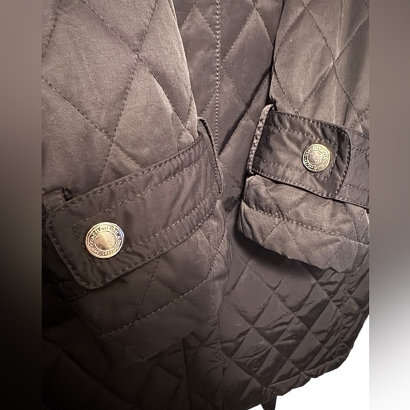 Coach Black Quilted Coat with Belt - Picture 5 of 11